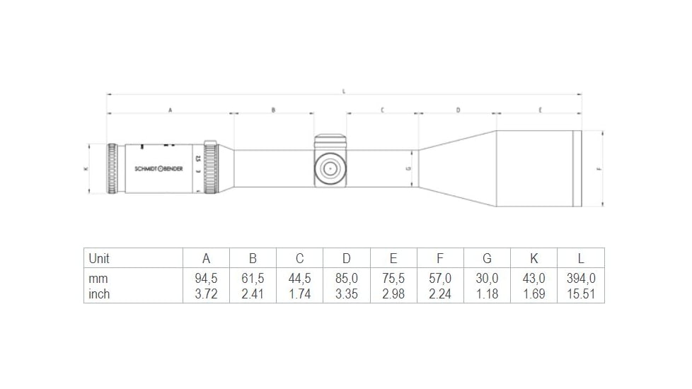 Schmidt and Bender Klassic Hunting Rifle Scope, 7 Reticle, 4-16x50mm 947-7