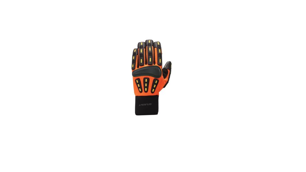 Seirus HWS Workman Gripper Glove &quot; Mens, Hi-Vis Orange, Large 4006652