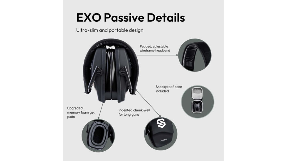 Shellshock Protection Eyes &amp; Ears Combo Protective Ear Muffs