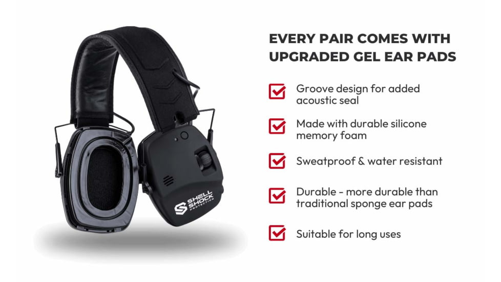 Shellshock Protection Ultimate Eyes &amp; Ears Combo Protective Ear Muffs