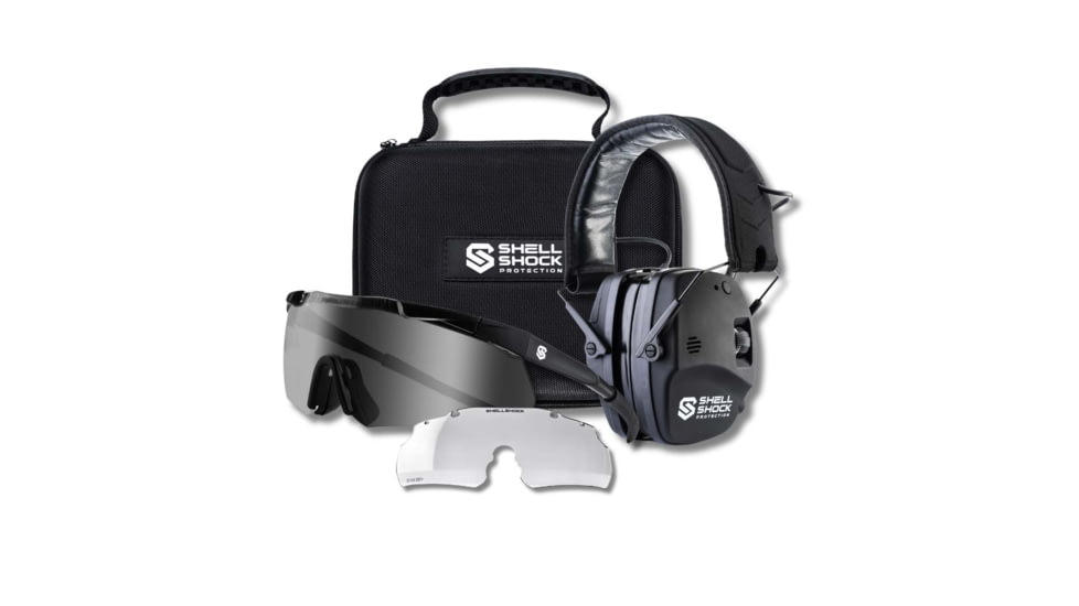 Shellshock Protection Ultimate Eyes &amp; Ears Combo Protective Ear Muffs
