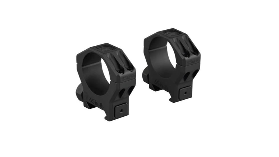 SIG SAUER Alpha6 Riflescope Ring Set, 34mm, Med Profile, 0.95 in, Al, Matte Black, SOA64002