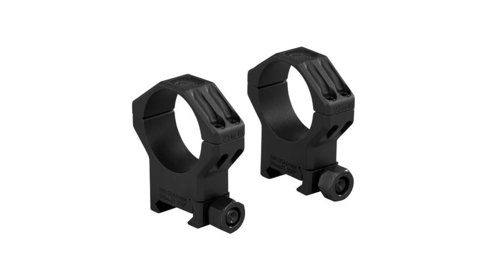 SIG SAUER Alpha6 Riflescope Ring Set, 34mm, X-High Profile, 1.25 in, Al, Matte Black, SOA64004