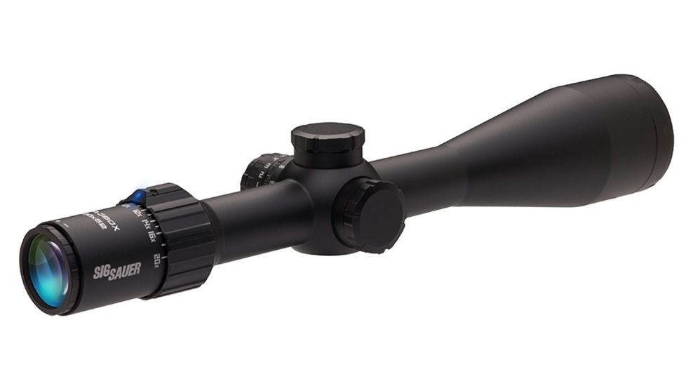 SIG SAUER BDX Combo Kit 6.5-20X52mm Rifle Scope, 30mm Tube, Second Focal Plane, Circle Reticle, MOA, Graphite, w/KILO1600BDX Laser Rangefinder, SOK16BDX05