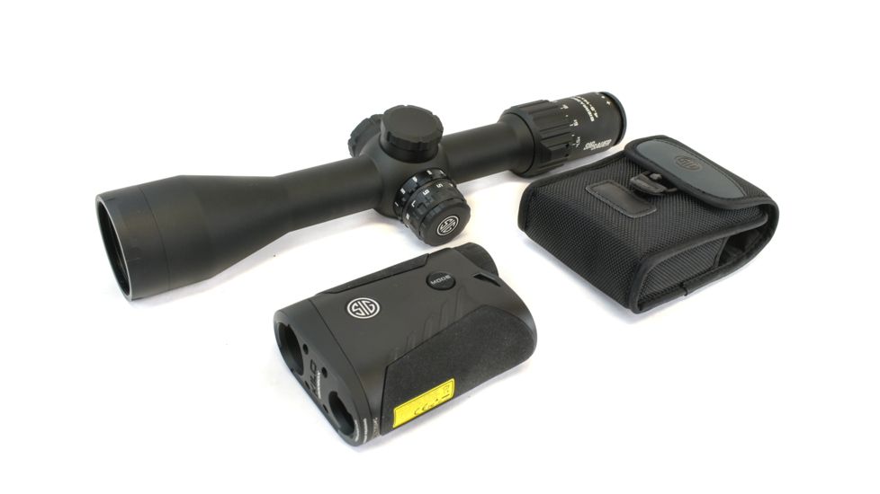 SIG SAUER Tango6 4.5-14x44mm Rifle Scope 30mm Tube, Second Focal Plane, Black, BDX-R1 Digital Reticle, MOA, SOK18BDX01