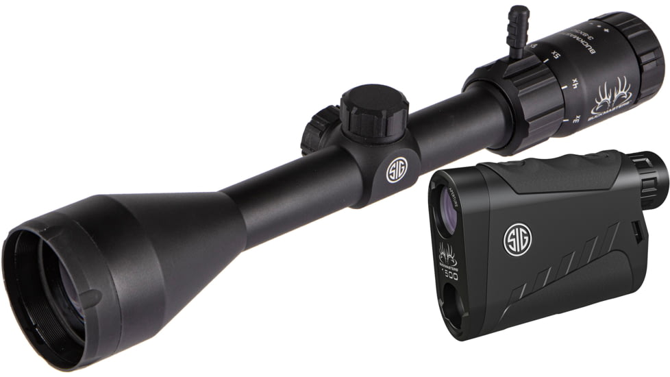USED SIG SAUER Buckmasters 1500 Laser Rangefinder &amp; 3-9x50mm Scope Combo, Black, Small, SOK15BM02, EDEMO1, Condition Fair, Other