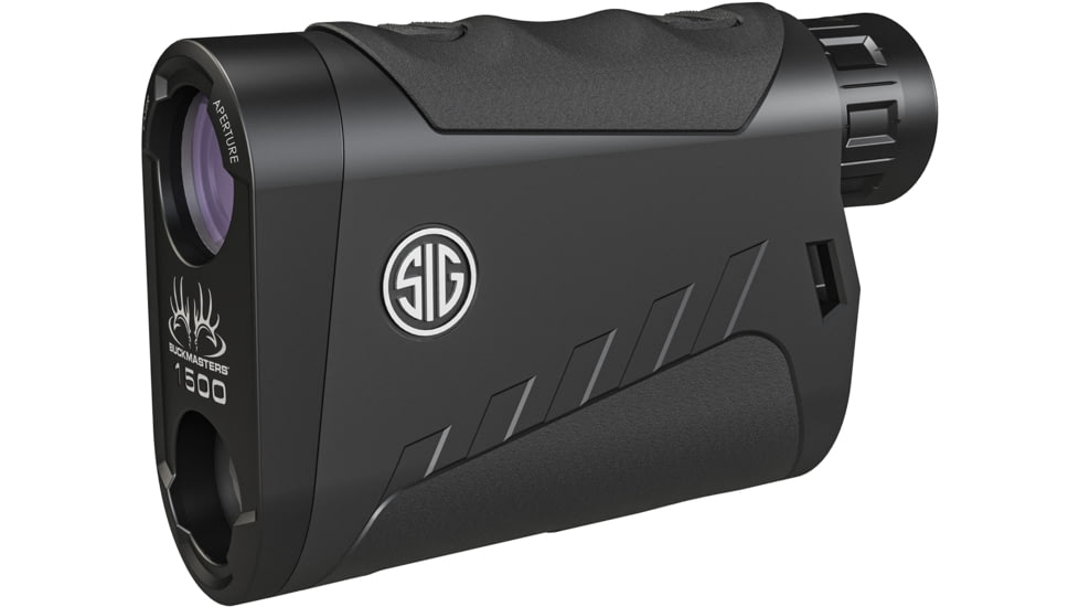 SIG SAUER Buckmasters 6x22mm Laser Rangefinder 1500, Red Illuminated Display, Black, Small, SOK15601