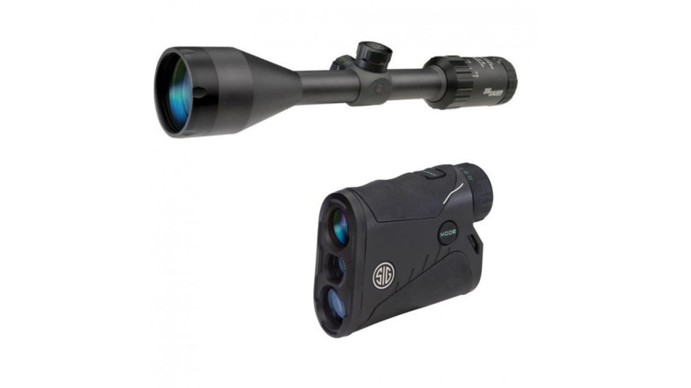 SIG SAUER Hunter Value Pack - WHISKEY3 3-9x50mm Standard Duplex Rifle Scope/KILO1250 Digital Laser Rangefinder, SOW33003HVP