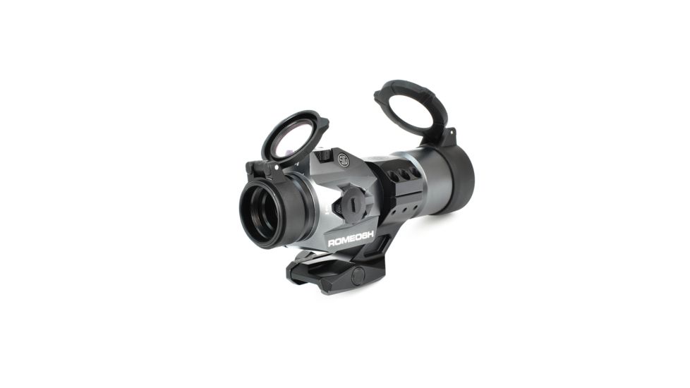 SIG SAUER Romeo6H Red Dot Sight, Ballistic Circle Plex Reticle, Batery Tray, Hex Bolt Mount, Graphite, SOR61012