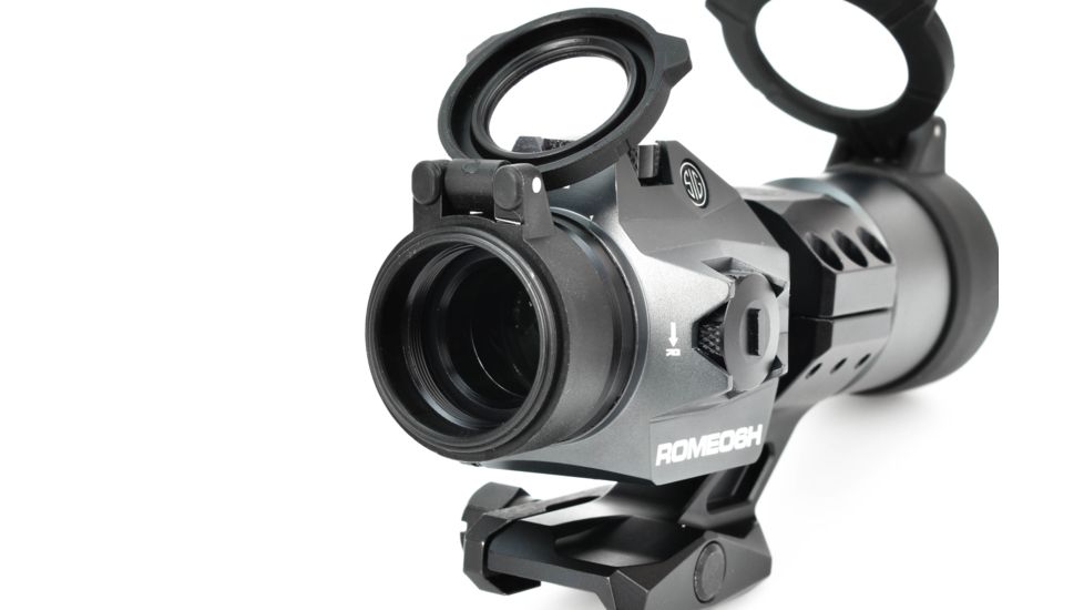 SIG SAUER Romeo6H Red Dot Sight, Ballistic Circle Plex Reticle, Batery Tray, Hex Bolt Mount, Graphite, SOR61012