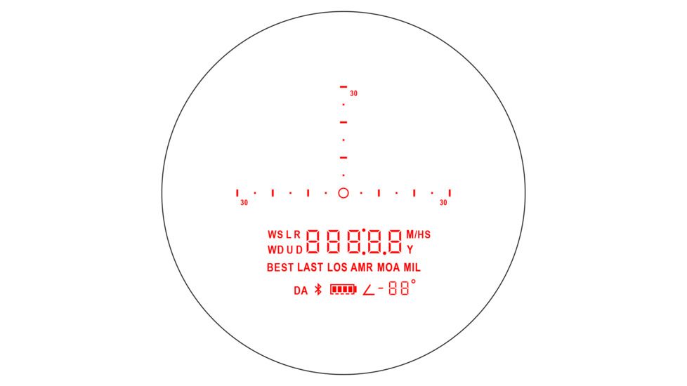 OLED Display SIG KILO BDX Laser Rangefinder Reticle