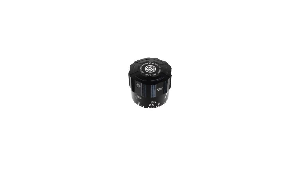 SIG SAUER Sig Ballistic Turret Kit, Tango6, T-120 Turrets, Black/Graphite, Small, SOSBTT6-T120
