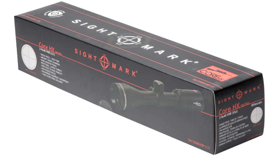 SightMark Core HX 3-9x40 VHR Venison Hunter Rifle Scope, 350 Legend Reticle, Black, SM13068VHR-350L