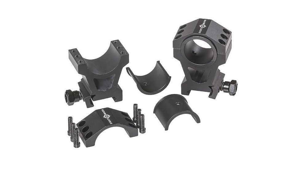 SightMark Extra High Tactical Mounting Picatinny Rings, 30mm/1inch, Black SM34008