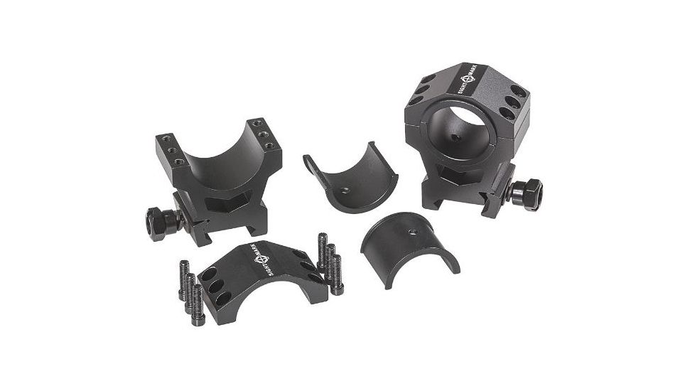 SightMark High Height Tactical Mounting Picatinny Rings, 30mm/1inch, Black SM34007