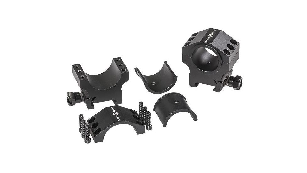 SightMark Medium Height Tactical Mounting Picatinny Rings, 30mm/1inch, Black SM34006