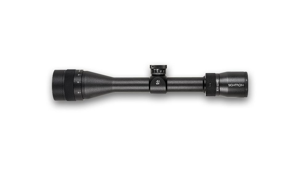 Sightron SI Hunter 4-12x40 AO Scope w/ Adj. Objective, Black, Mil-Dot, 31015