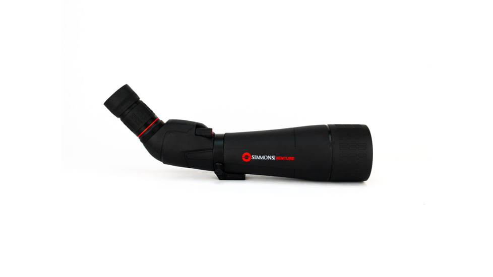 Simmons Venture 20-60x80 Spotting Scope, Angled, Fully-Multi Coated, Tripod/Hard Case/Soft Case, Black, SP206080BA