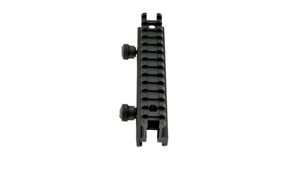 Sniper 1.22 in High Profile Riser Rifle Scope Mount - 13 Picatinny Slots, Black MRSLH