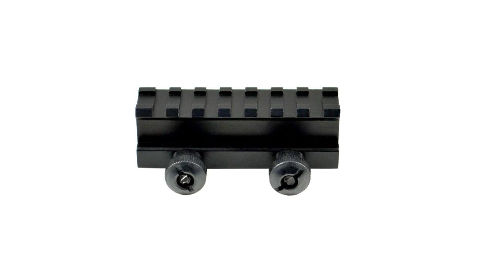 Sniper 7 Slot Riser Rifle Scope Mount w/ See Through Hole for Picatinny/Weaver, Black MRSSM7, EDEMO1