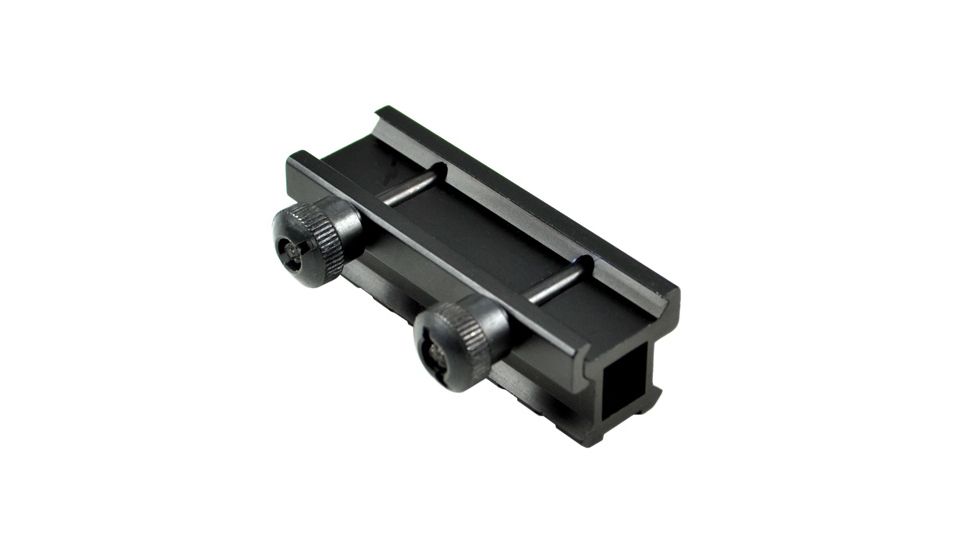 Sniper 7 Slot Riser Rifle Scope Mount w/ See Through Hole for Picatinny/Weaver, Black MRSSM7, EDEMO1