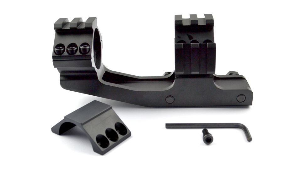 Sniper Cantilever Rifle Scope Rings For Picatinny Rail System, Black, 30mm Diameter PT-30EX614