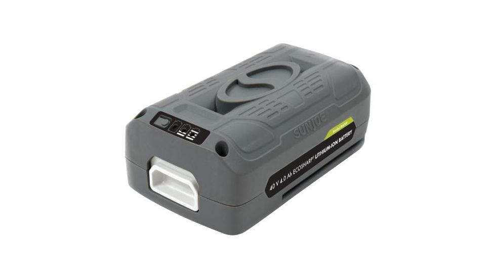 Snow Joe iON EcoSharp 40 V 4.0 Ah Lithium-Ion Battery, Gray iBAT40