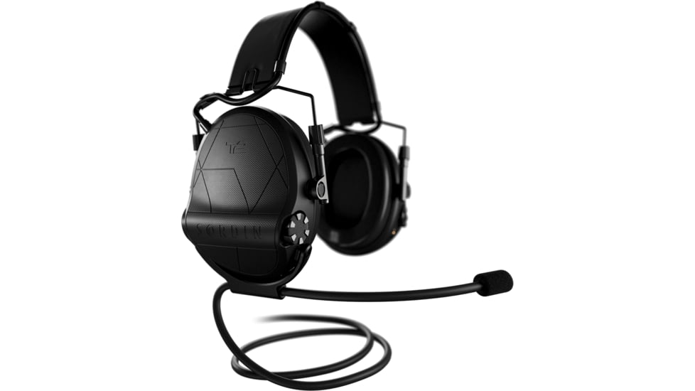 Sordin Supreme T2 Leather Memory Foam Headband, Black, 303004-10P