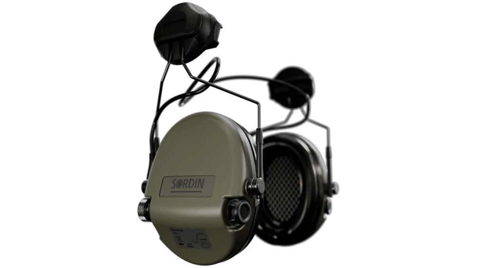 Sordin Supreme MIL AUX Headset, ARC, Green Cups, 530449