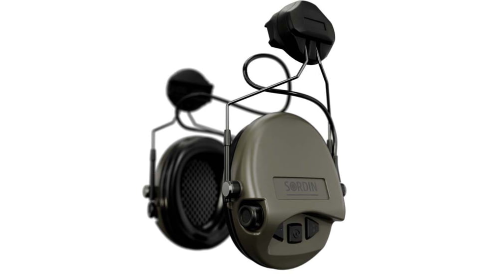 Sordin Supreme MIL AUX Headset, ARC, Green Cups, 530449