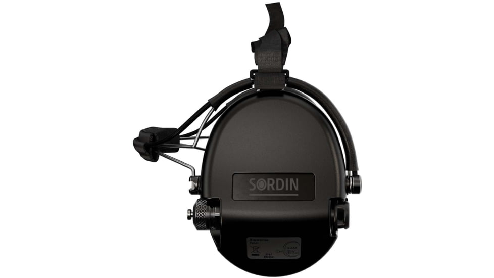 Sordin Supreme MIL AUX Headset, Black Cups, 530439