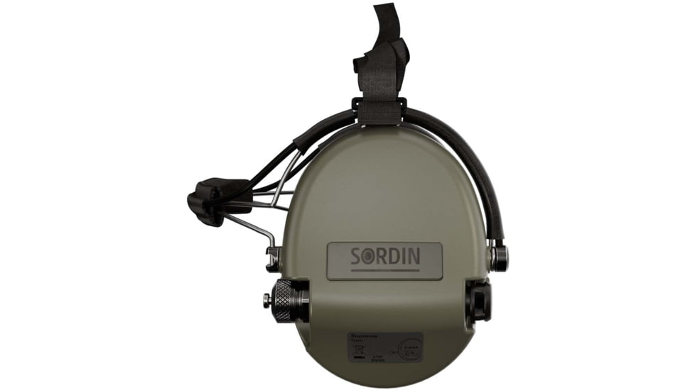 Sordin Supreme MIL AUX Headset, Green Cups, 530445