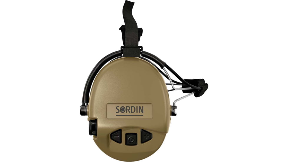 Sordin Supreme MIL AUX Headset, Neckband, Beige Cups, 500784