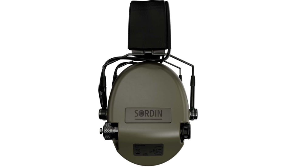 Sordin Supreme MIL AUX SFA Headset, Green Cups, 530458