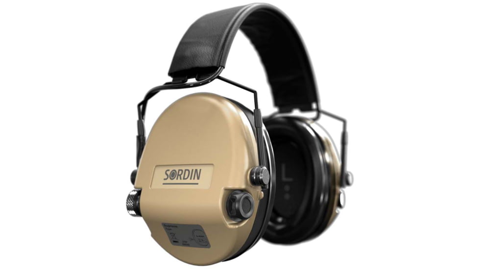 Sordin Supreme MIL AUX SFA Headset, Beige Cups, 530457