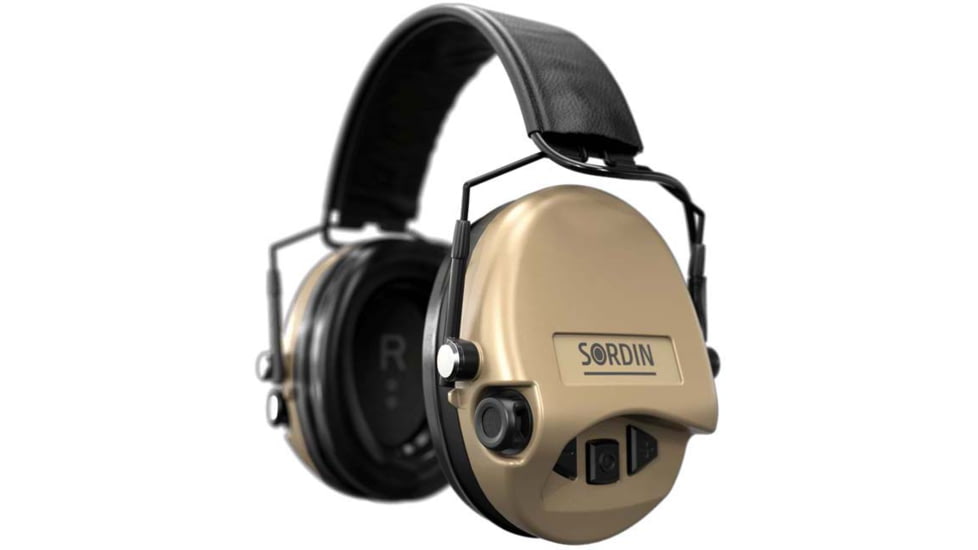 Sordin Supreme MIL AUX SFA Headset, Beige Cups, 530457