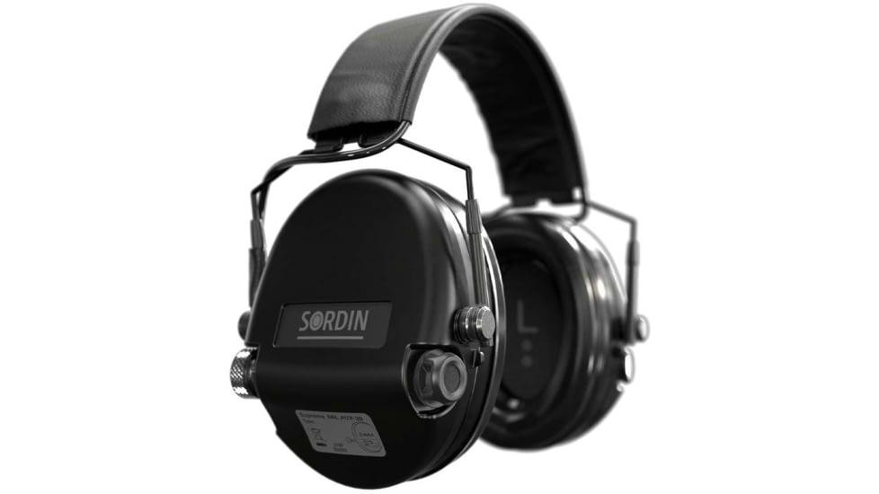Sordin Supreme MIL AUX SFA Headset, Black Cups, 530456