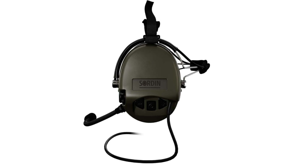 Sordin Supreme MIL CC Headset, Neckband, Green Cups, 510855