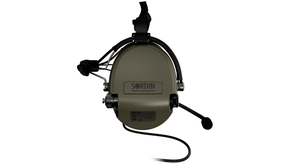 Sordin Supreme MIL CC Headset, Neckband, Green Cups, 510855