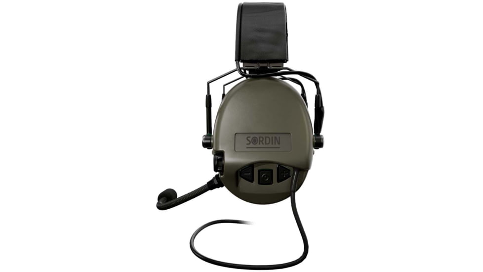 Sordin Supreme MIL CC Headset, Slim, Green Cups, 500776