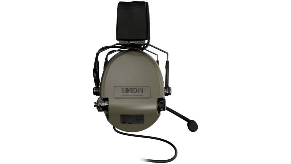 Sordin Supreme MIL CC Headset, Slim, Green Cups, 500776