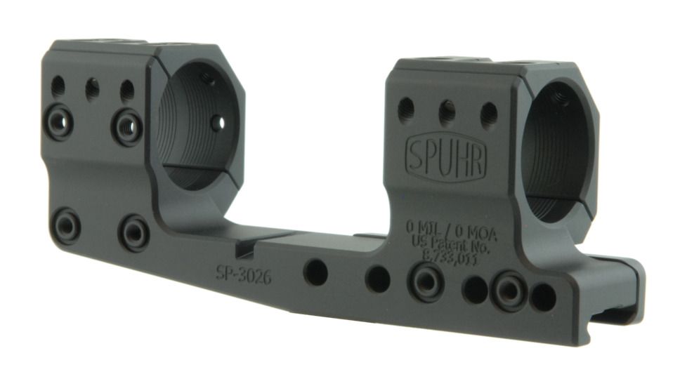 Spuhr 30mm Cantilever Rifle Scope Mount, Black, Height- 32mm/1.26in, SP-3026C