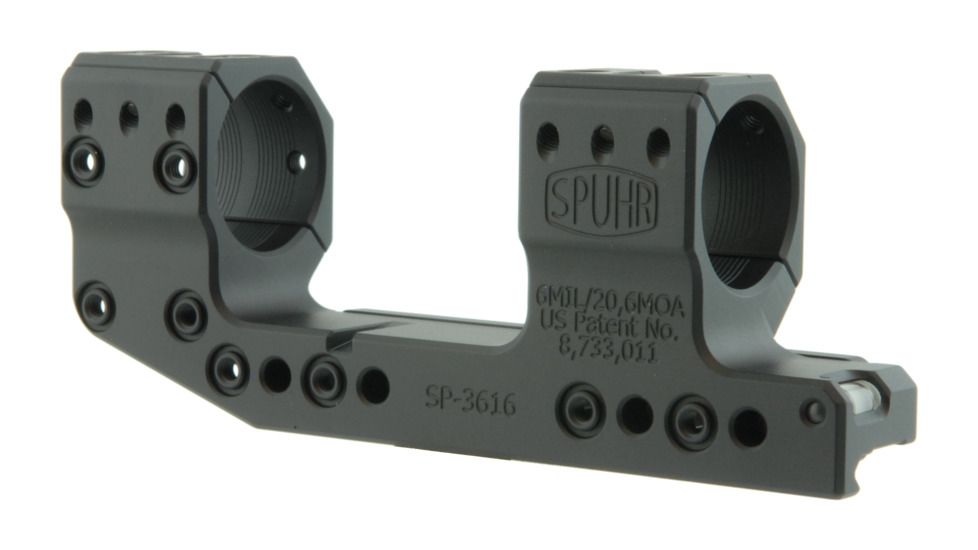 Spuhr 30mm Cantilever Rifle Scope Mount, Black, Height- 38mm/1.5in 1006898