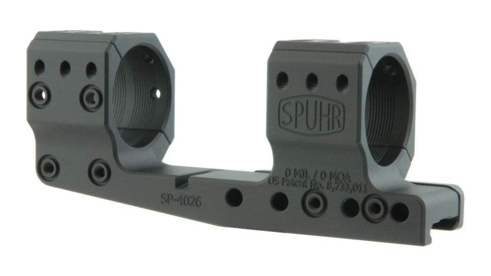 Spuhr 34mm Cantilever Rifle Scope Mount, Black, Height- 32mm/1.26in 1006909