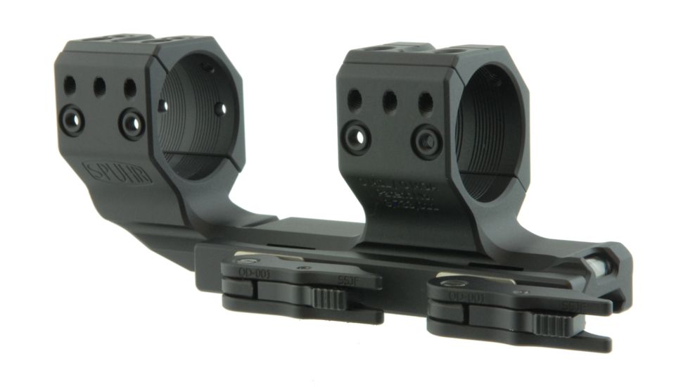 Spuhr 34mm H38 0MIL/0MOA Cantilever Quick Detachable Rifle Scope Mount, Black QDP-4016