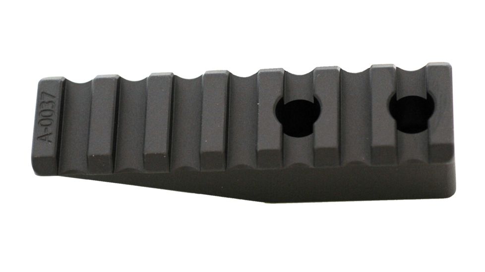 Spuhr Picatinny Rail - Height 20mm/.79in/Length: 75mm/2.95in, Black, 2 Hole 1006838