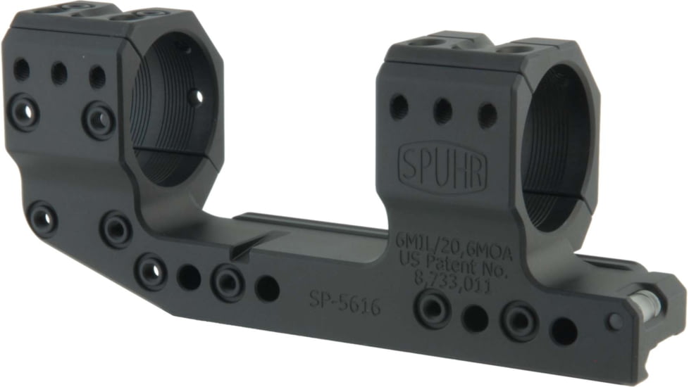 Spuhr Rifle Scope Mount, 35MM 6 MIL/20.6 MOA H-38 mm/1.5 L-150 mm/5.9 W-255 g/9.0 oz, Black, SP-5616