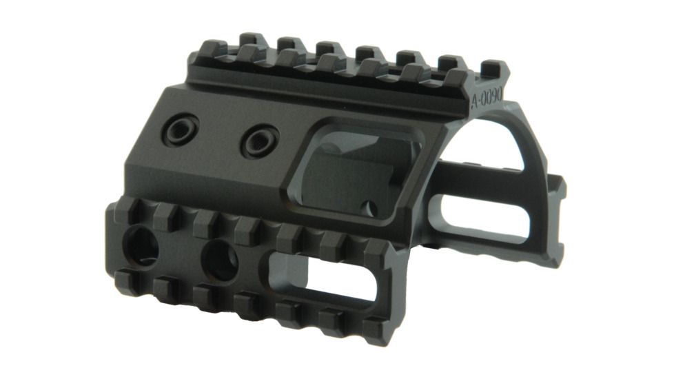Spuhr Tri-Rail Short, Black, Length 70 mm/2.76in 1006848
