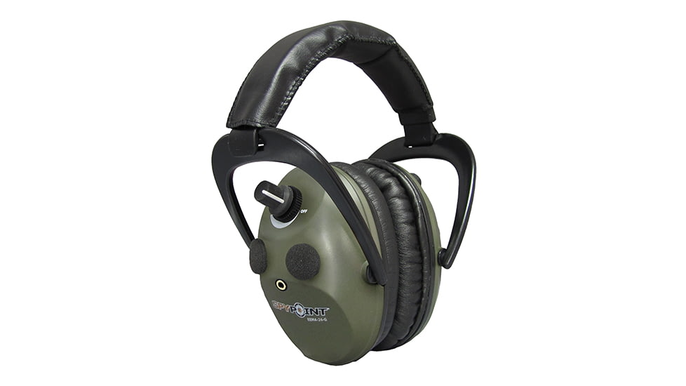 Spypoint EEM4-24-G, Electronic Ear Muffs, Green Army, EEM4-24-G