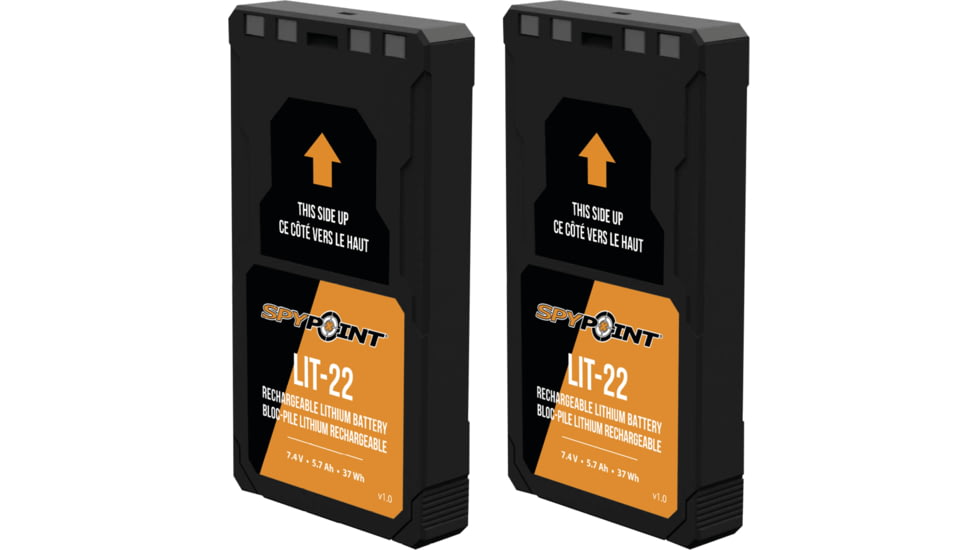 Spypoint LIT-22 Rechargeable Lithium Battery Pack, 2 Pack, 5538